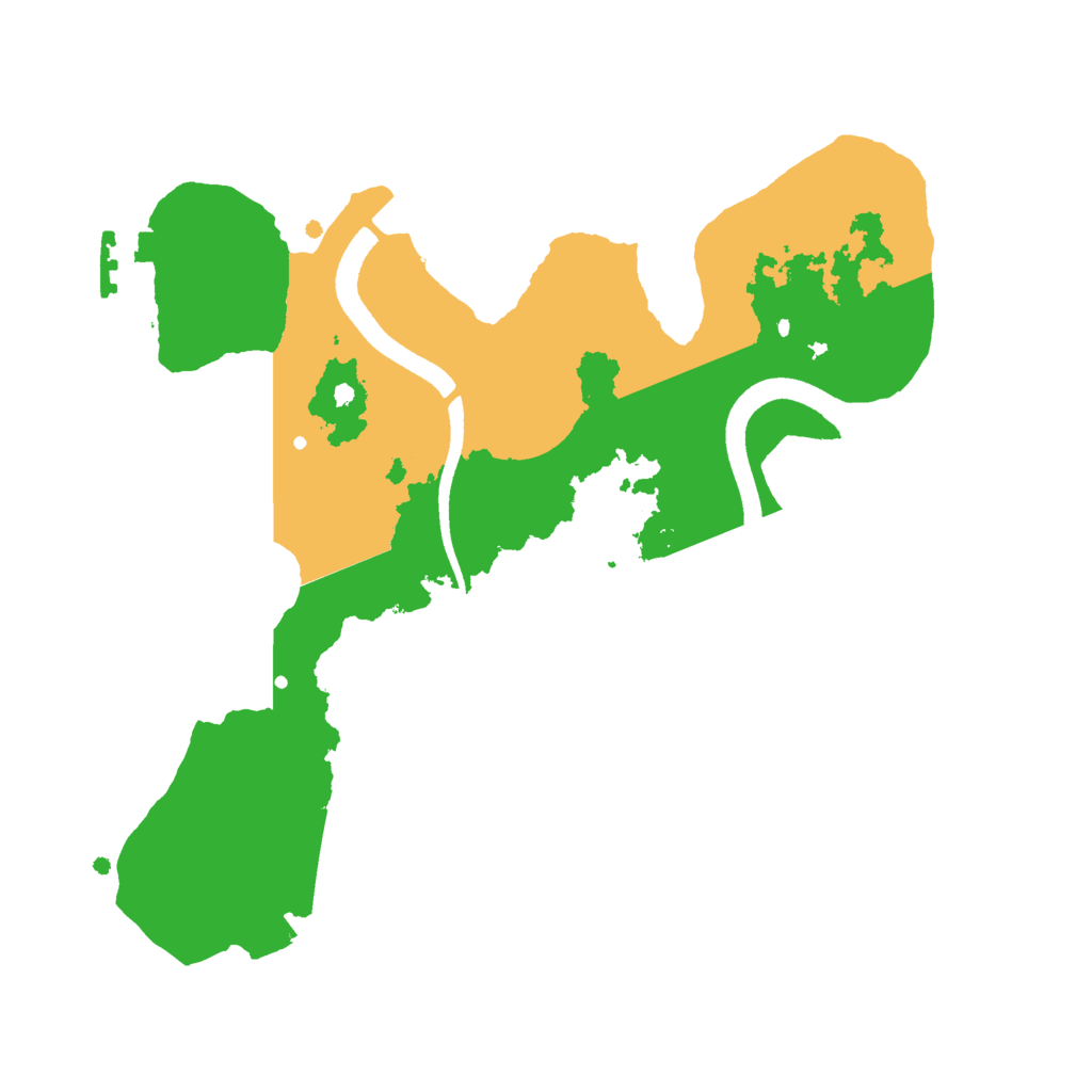 Biome Rust Map: Procedural Map, Size: 2500, Seed: 1982