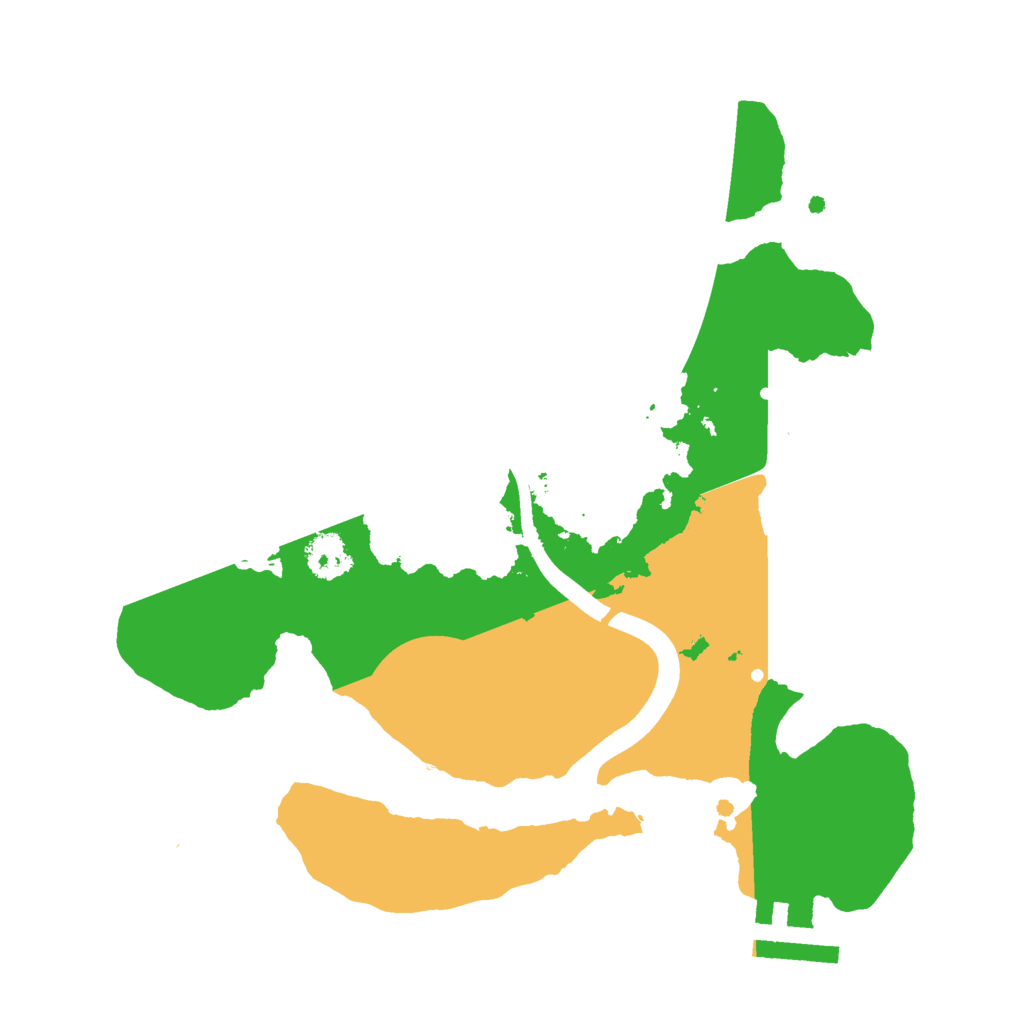 Biome Rust Map: Procedural Map, Size: 2400, Seed: 744306403