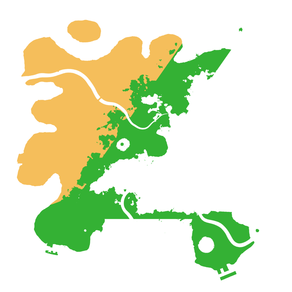Biome Rust Map: Procedural Map, Size: 3500, Seed: 21042026
