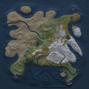 Thumbnail Rust Map: Procedural Map, Size: 3500, Seed: 21042026, 15 Monuments