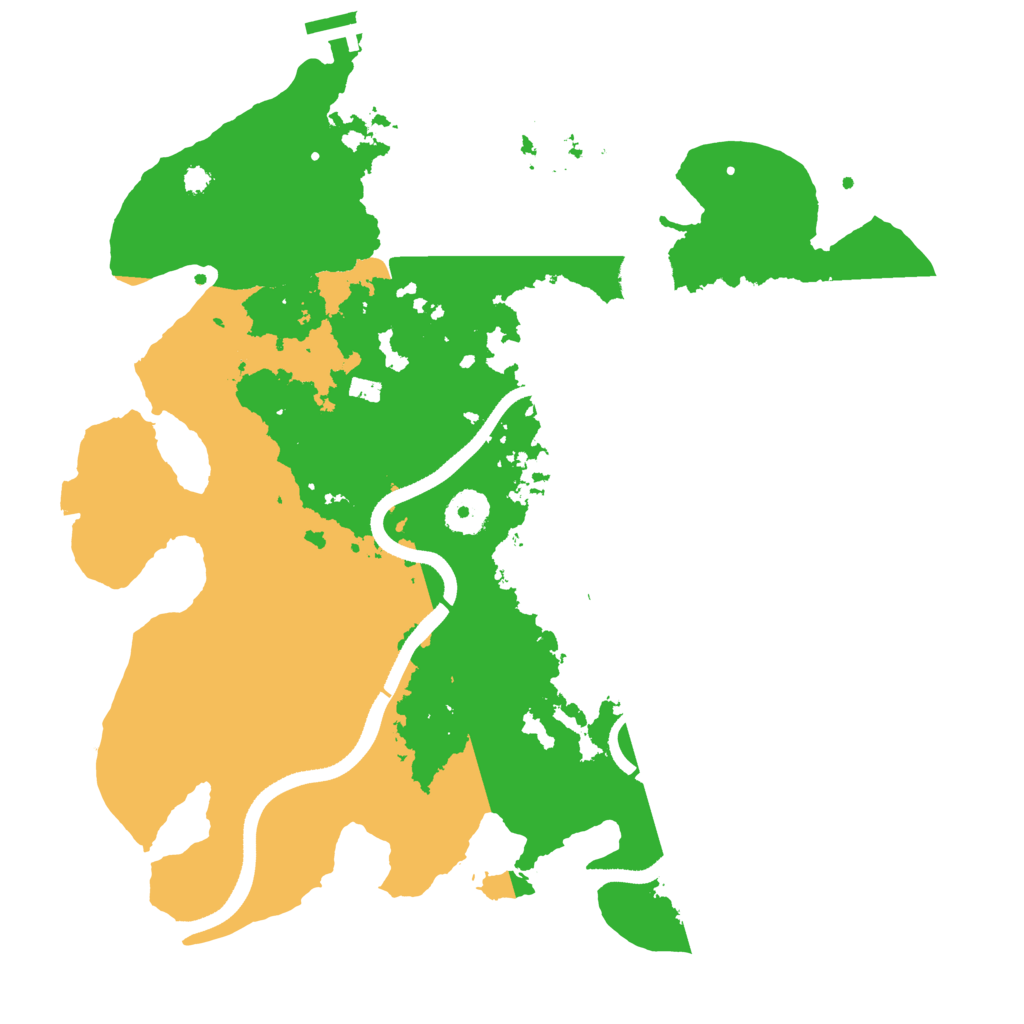 Biome Rust Map: Procedural Map, Size: 3500, Seed: 1870775374