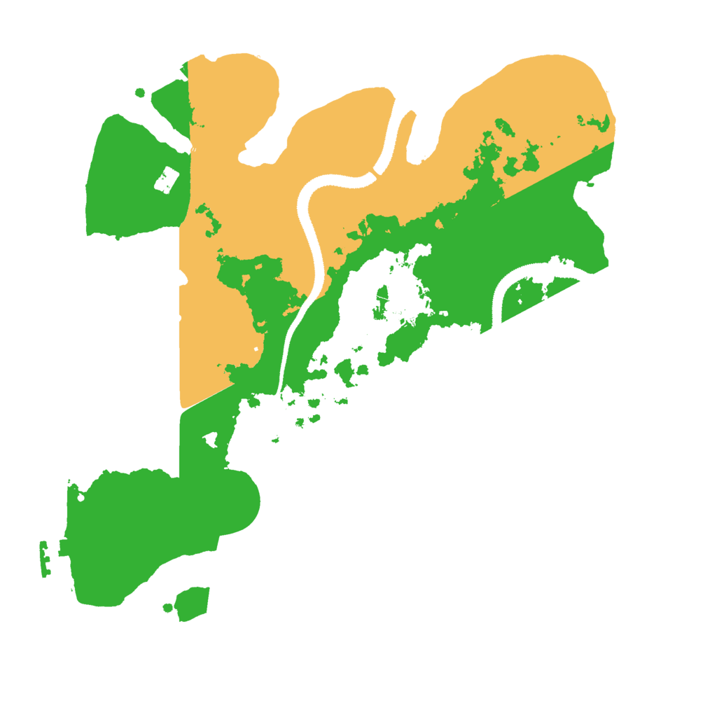 Biome Rust Map: Procedural Map, Size: 3000, Seed: 2991