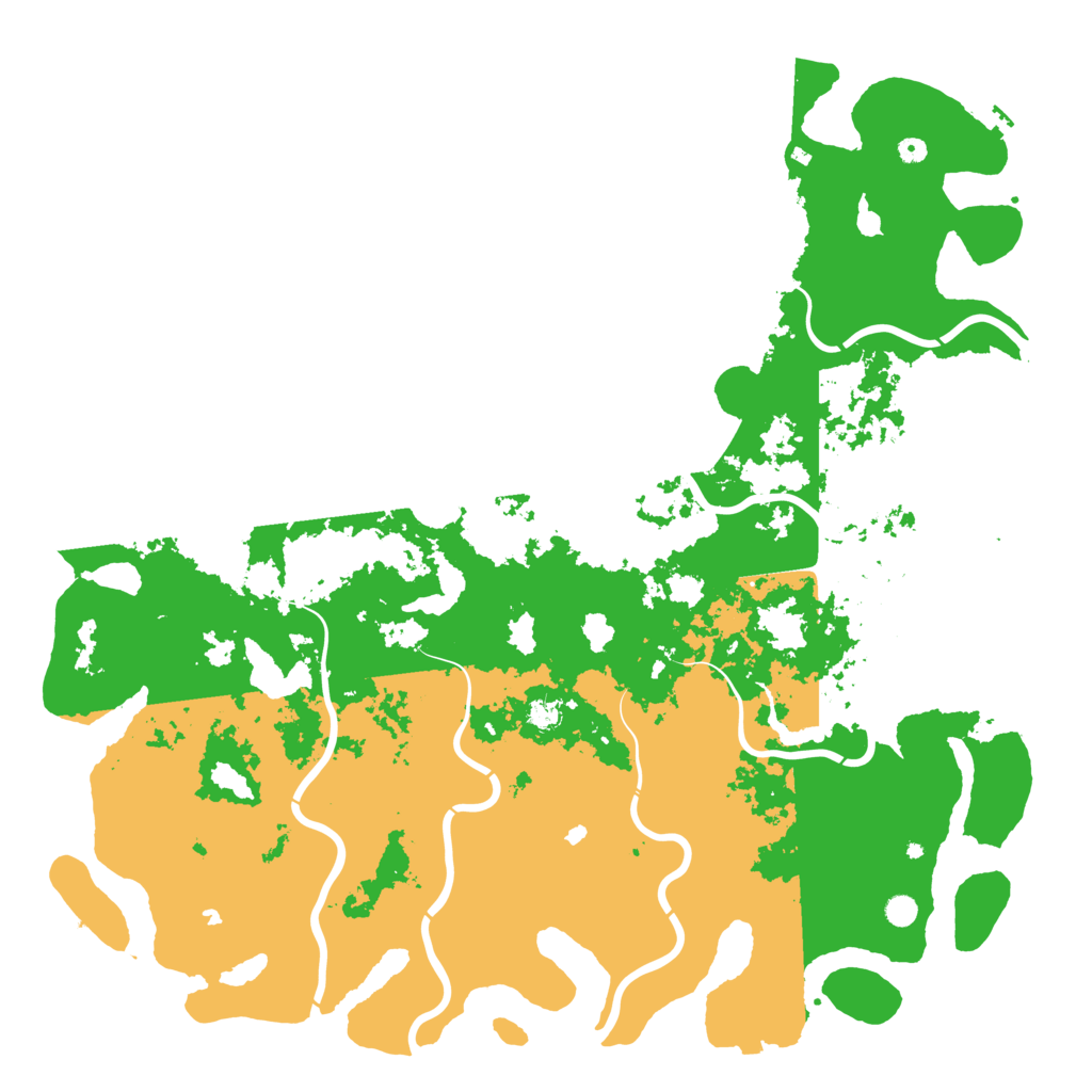 Biome Rust Map: Procedural Map, Size: 6000, Seed: 263425
