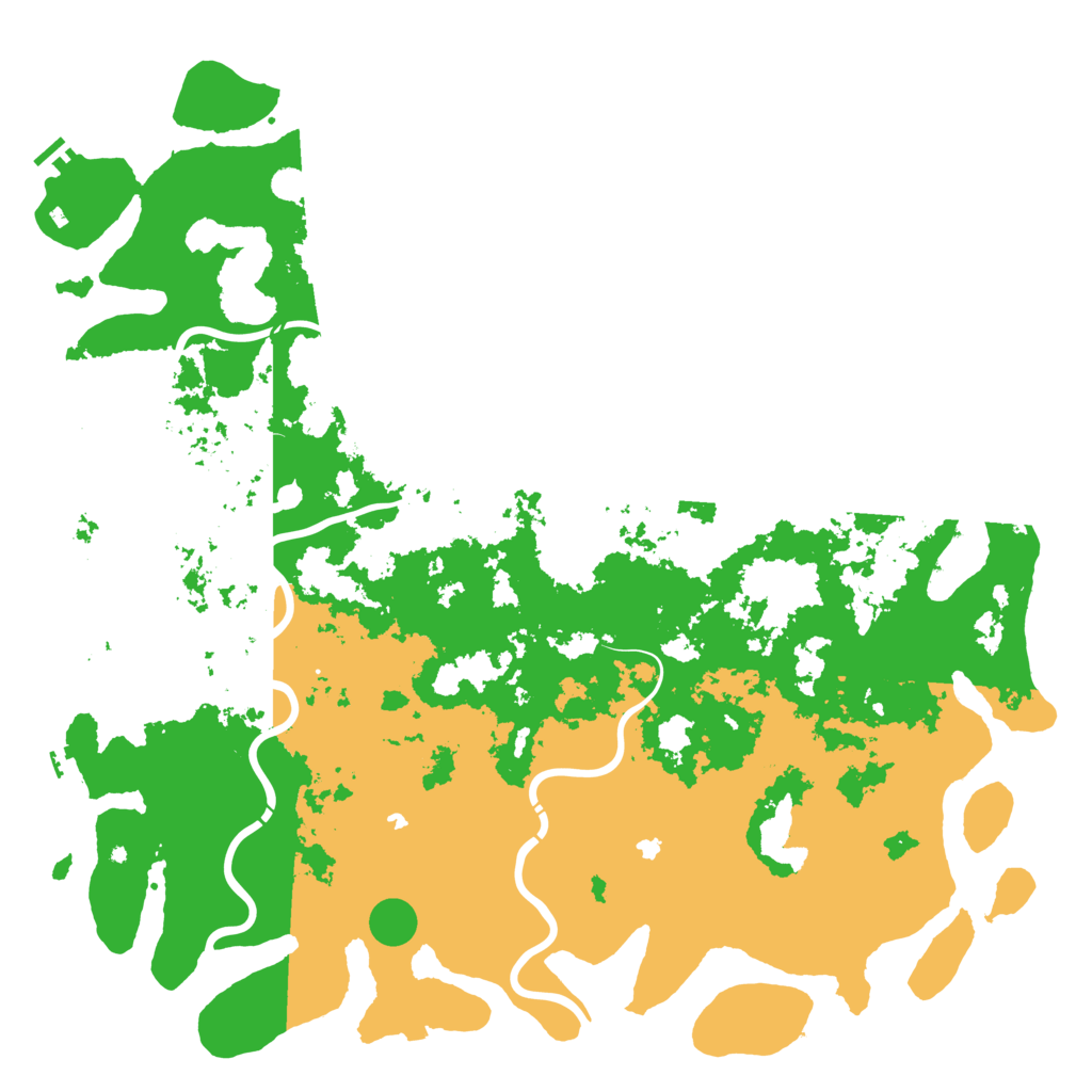 Biome Rust Map: Procedural Map, Size: 6000, Seed: 223552