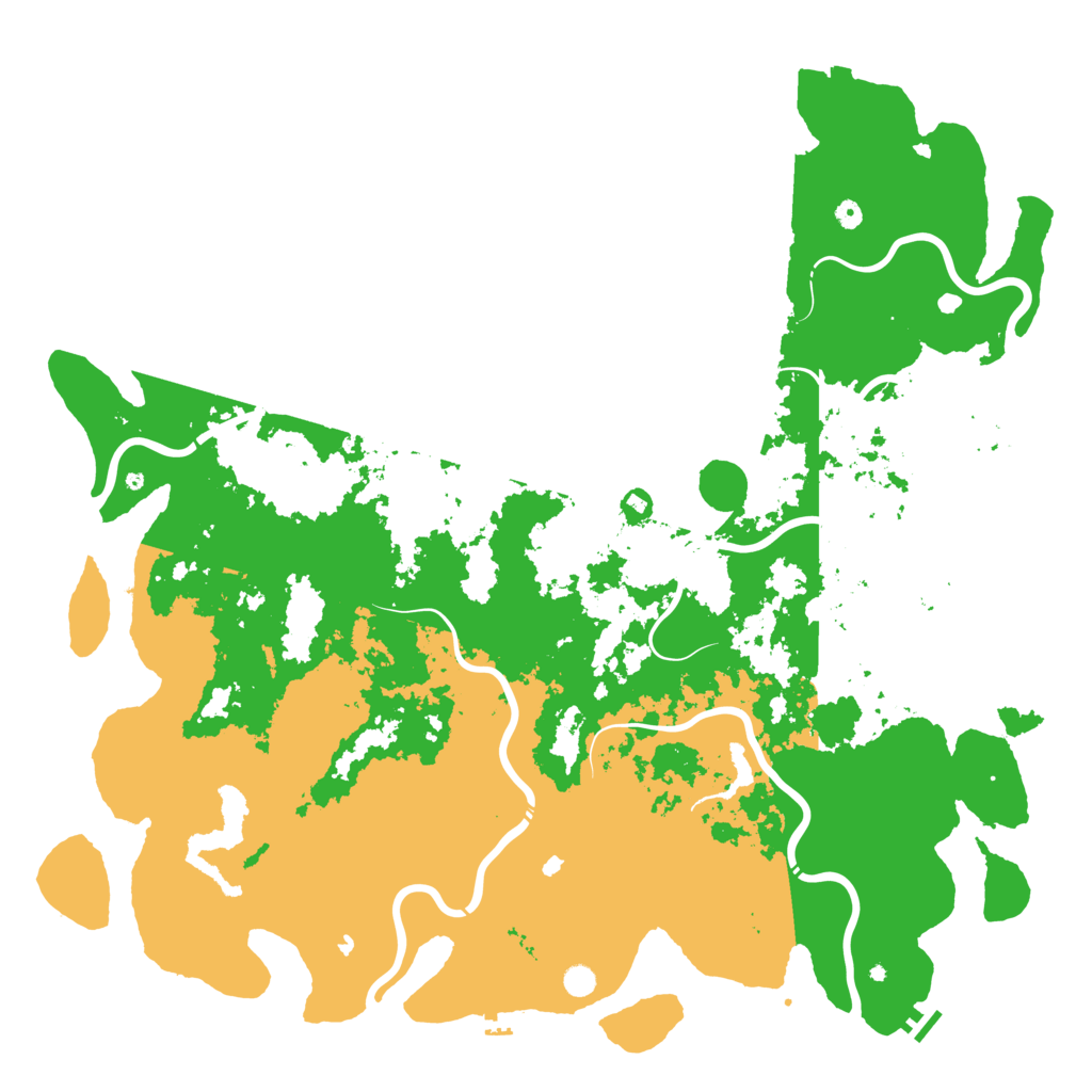 Biome Rust Map: Procedural Map, Size: 6000, Seed: 97622