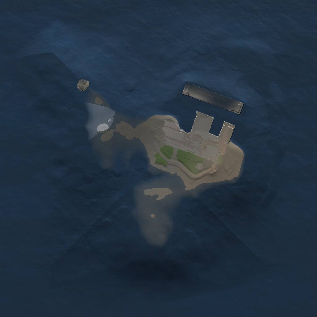 Rust Map: Procedural Map, Size: 1050, Seed: 48535, 2 Monuments