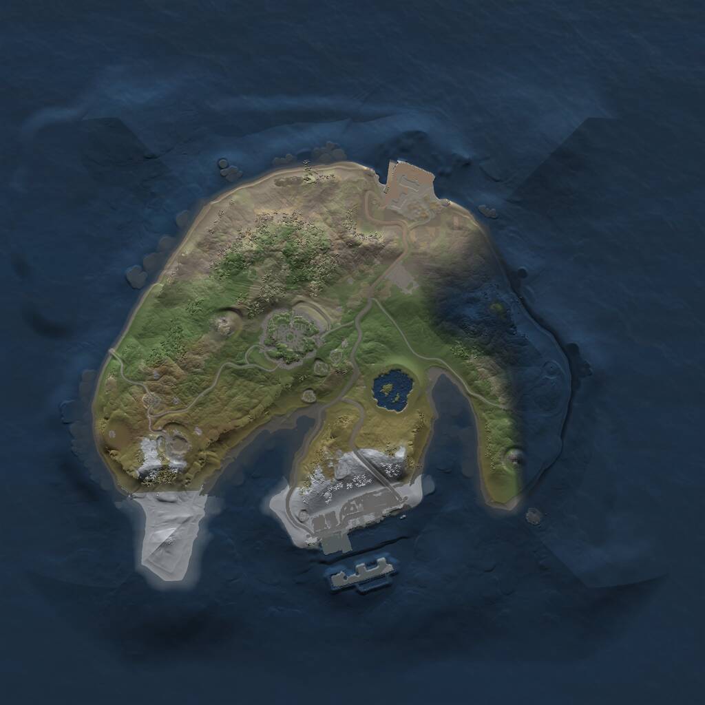 Rust Map: Procedural Map, Size: 1742, Seed: 1815702136, 3 Monuments