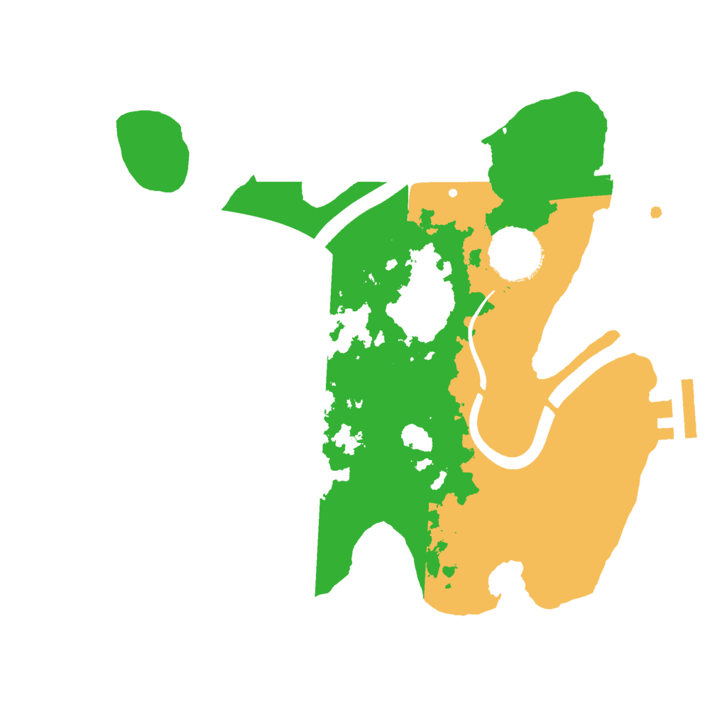 Biome Rust Map: Procedural Map, Size: 2500, Seed: 1969