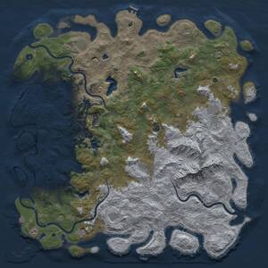 Thumbnail Rust Map: Procedural Map, Size: 6000, Seed: 2117098580, 17 Monuments