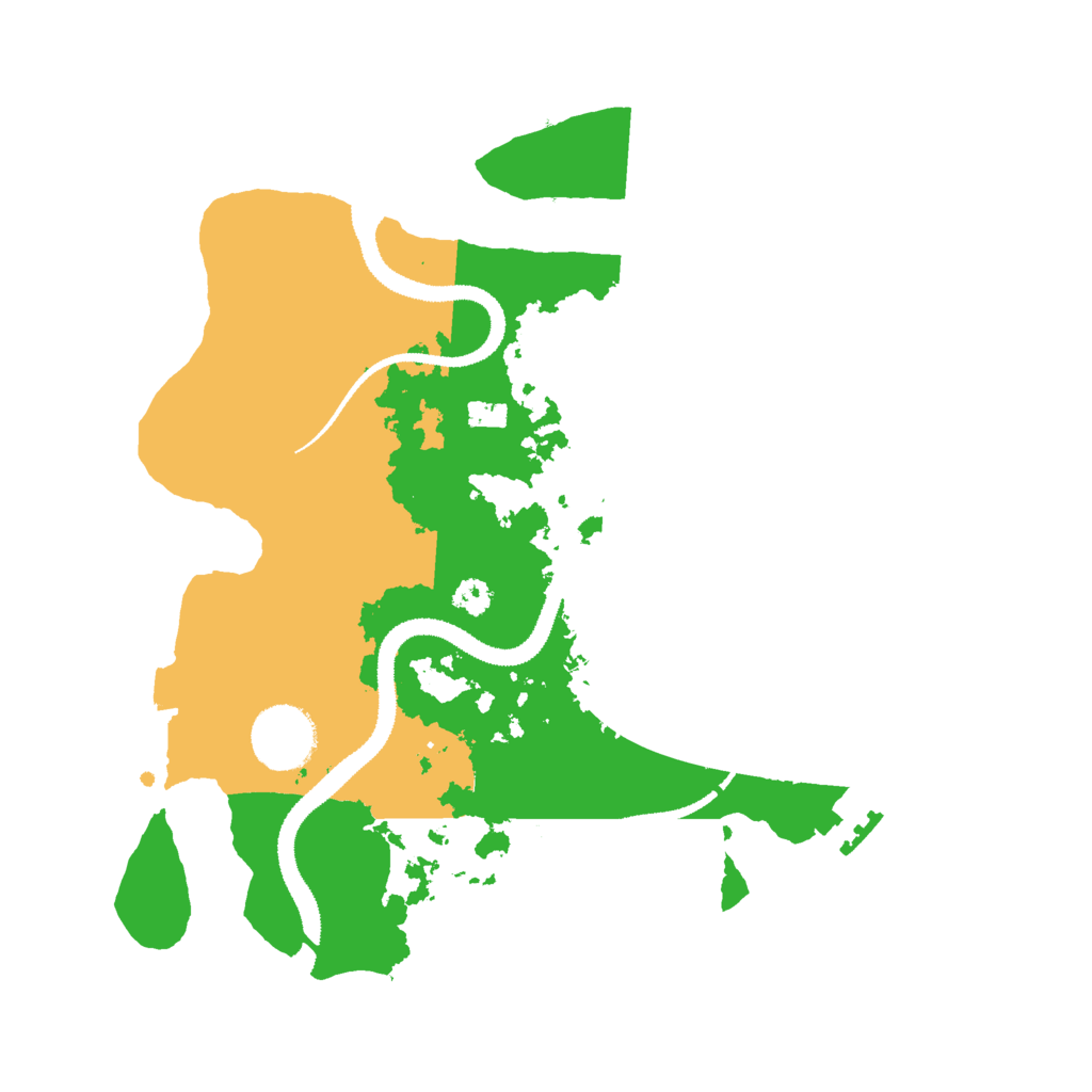 Biome Rust Map: Procedural Map, Size: 3000, Seed: 556811511