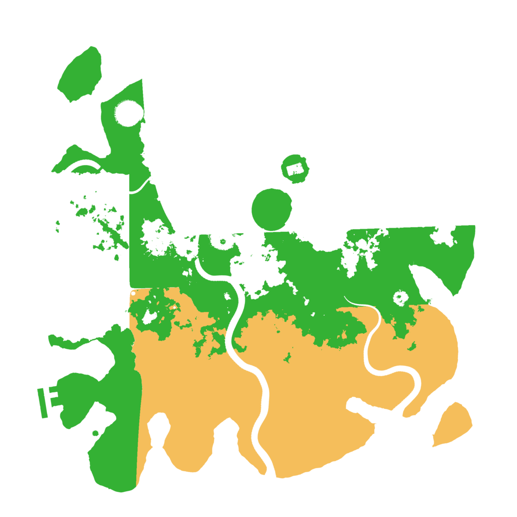 Biome Rust Map: Procedural Map, Size: 3500, Seed: 1810659267