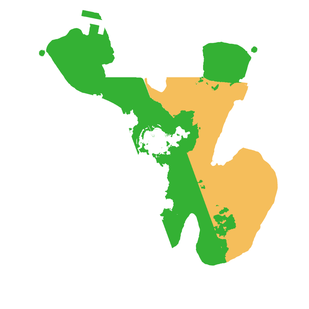 Biome Rust Map: Procedural Map, Size: 2000, Seed: 1099671190