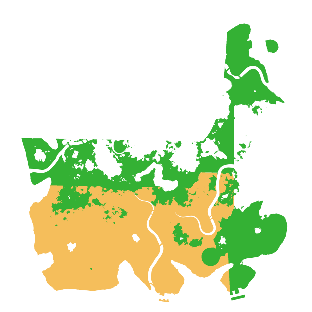 Biome Rust Map: Procedural Map, Size: 4500, Seed: 231808293