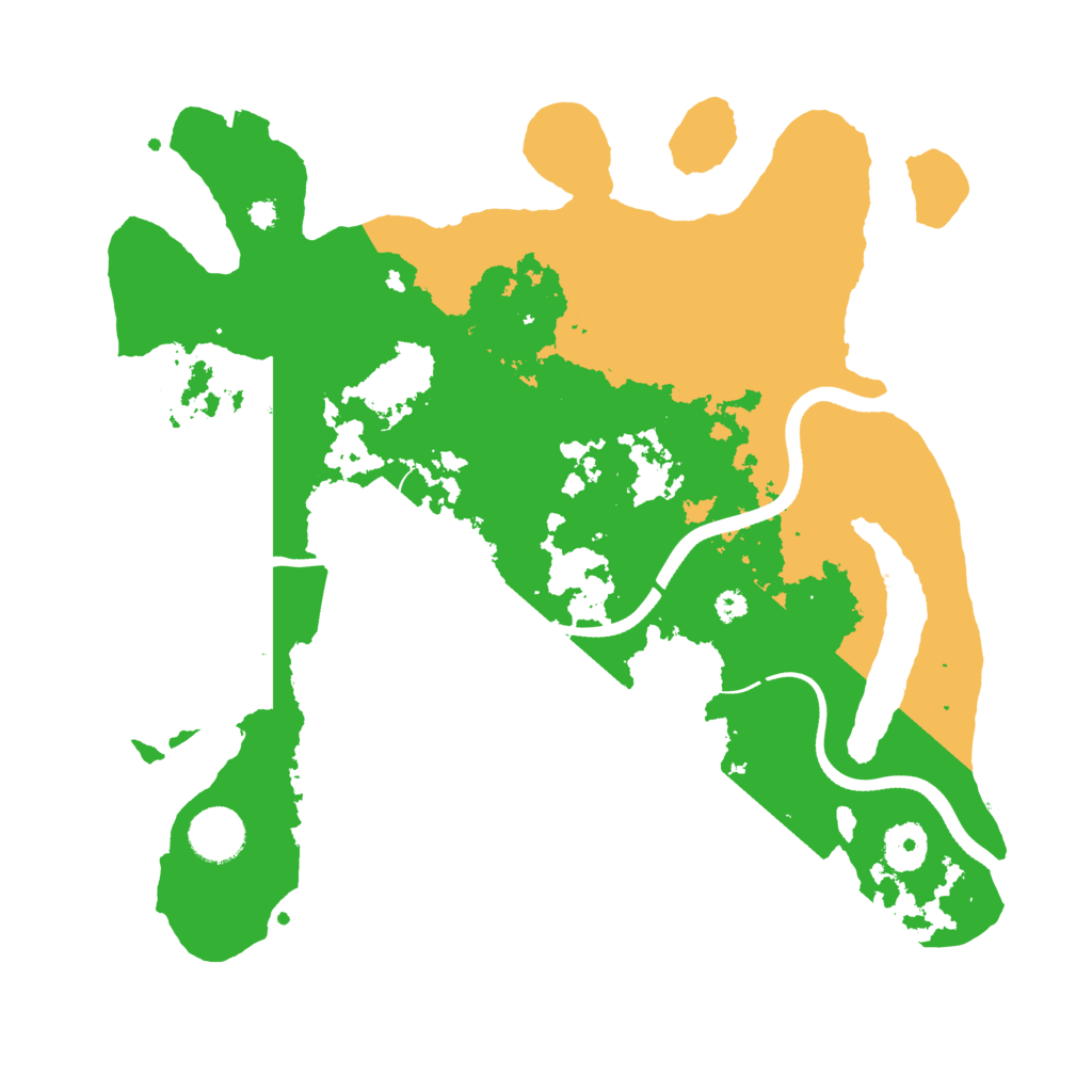 Biome Rust Map: Procedural Map, Size: 3500, Seed: 346243