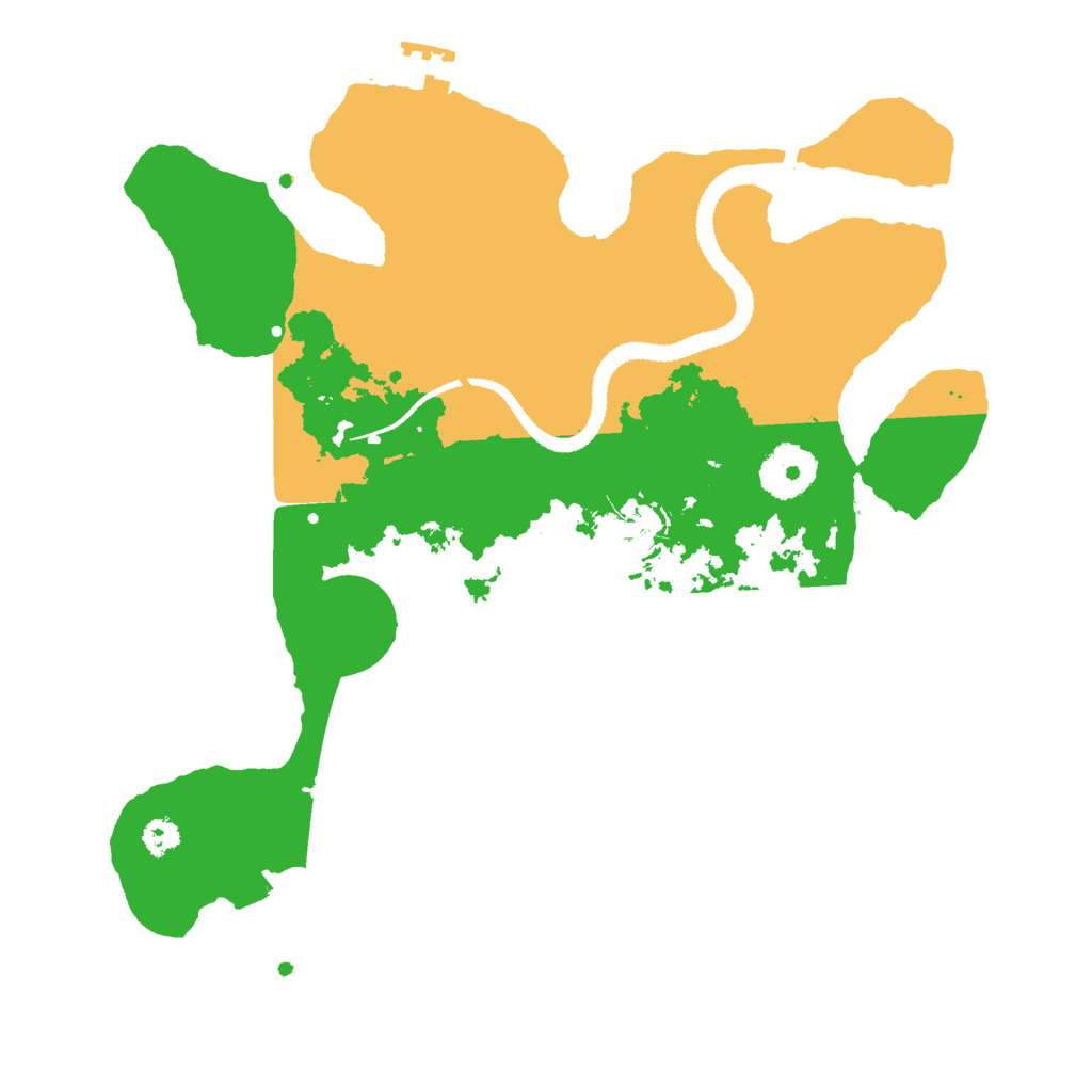 Biome Rust Map: Procedural Map, Size: 3000, Seed: 37264
