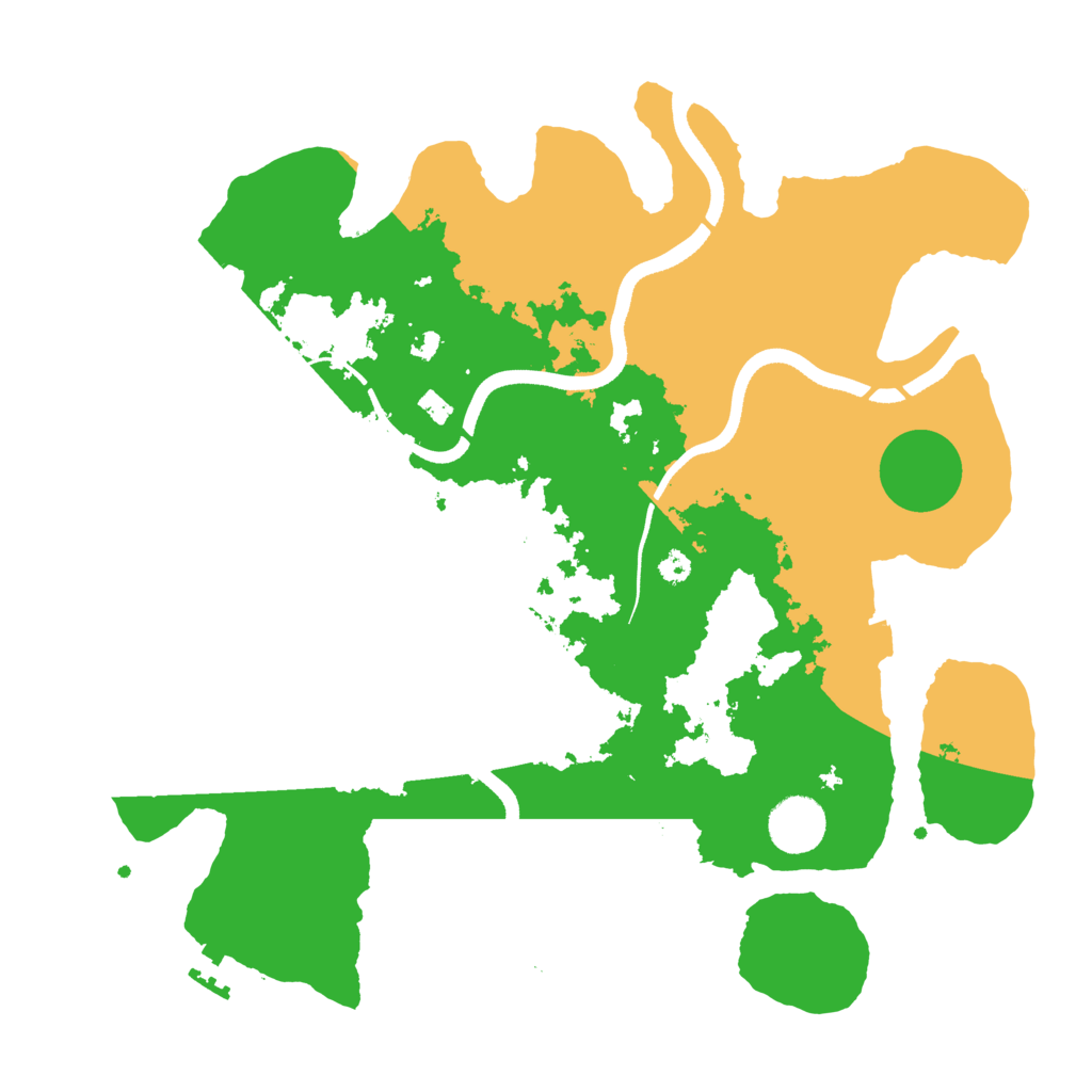 Biome Rust Map: Procedural Map, Size: 3500, Seed: 756479085