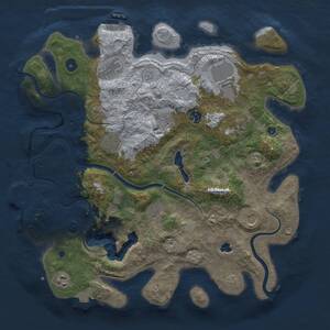 Thumbnail Rust Map: Procedural Map, Size: 4000, Seed: 698722142, 16 Monuments