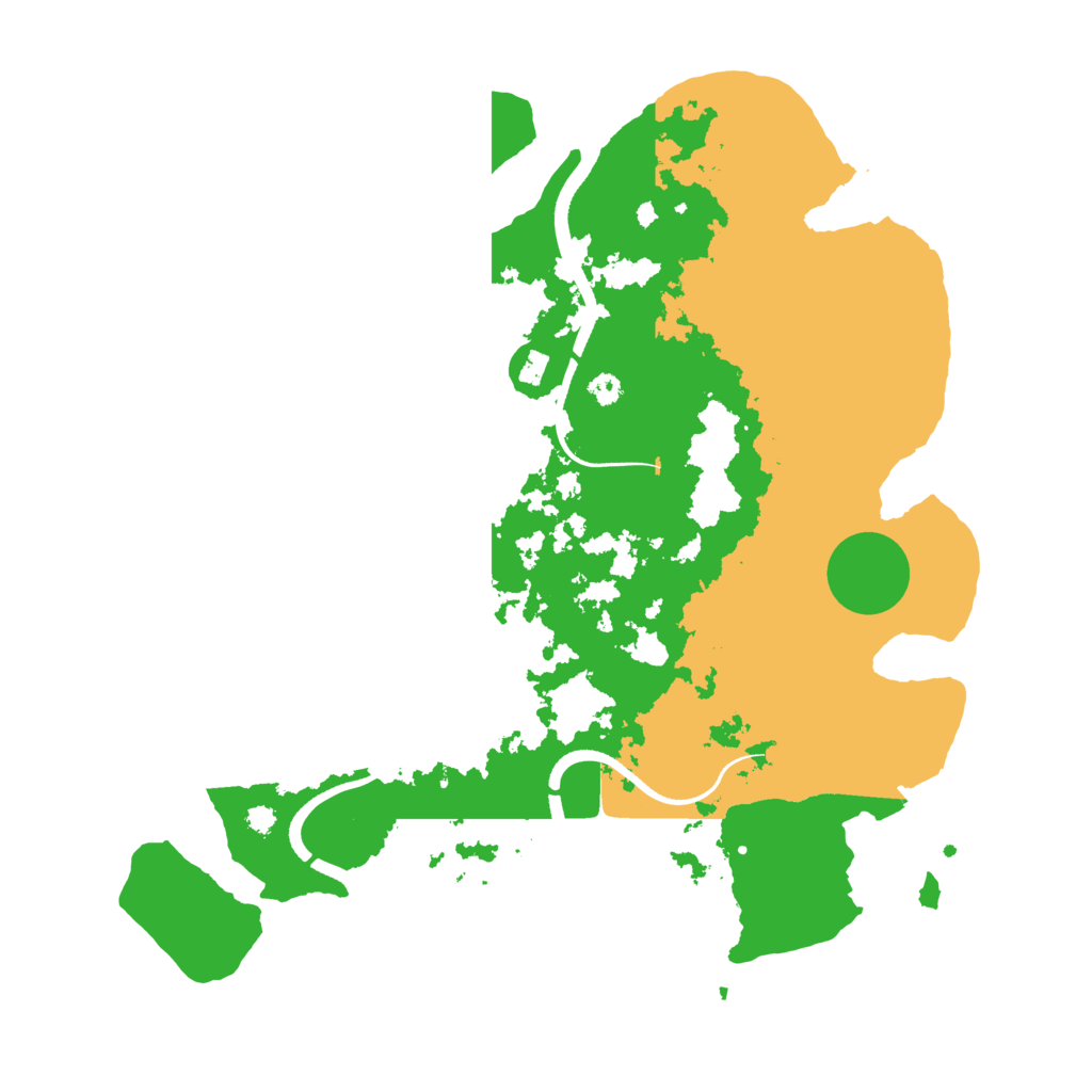 Biome Rust Map: Procedural Map, Size: 3500, Seed: 69448