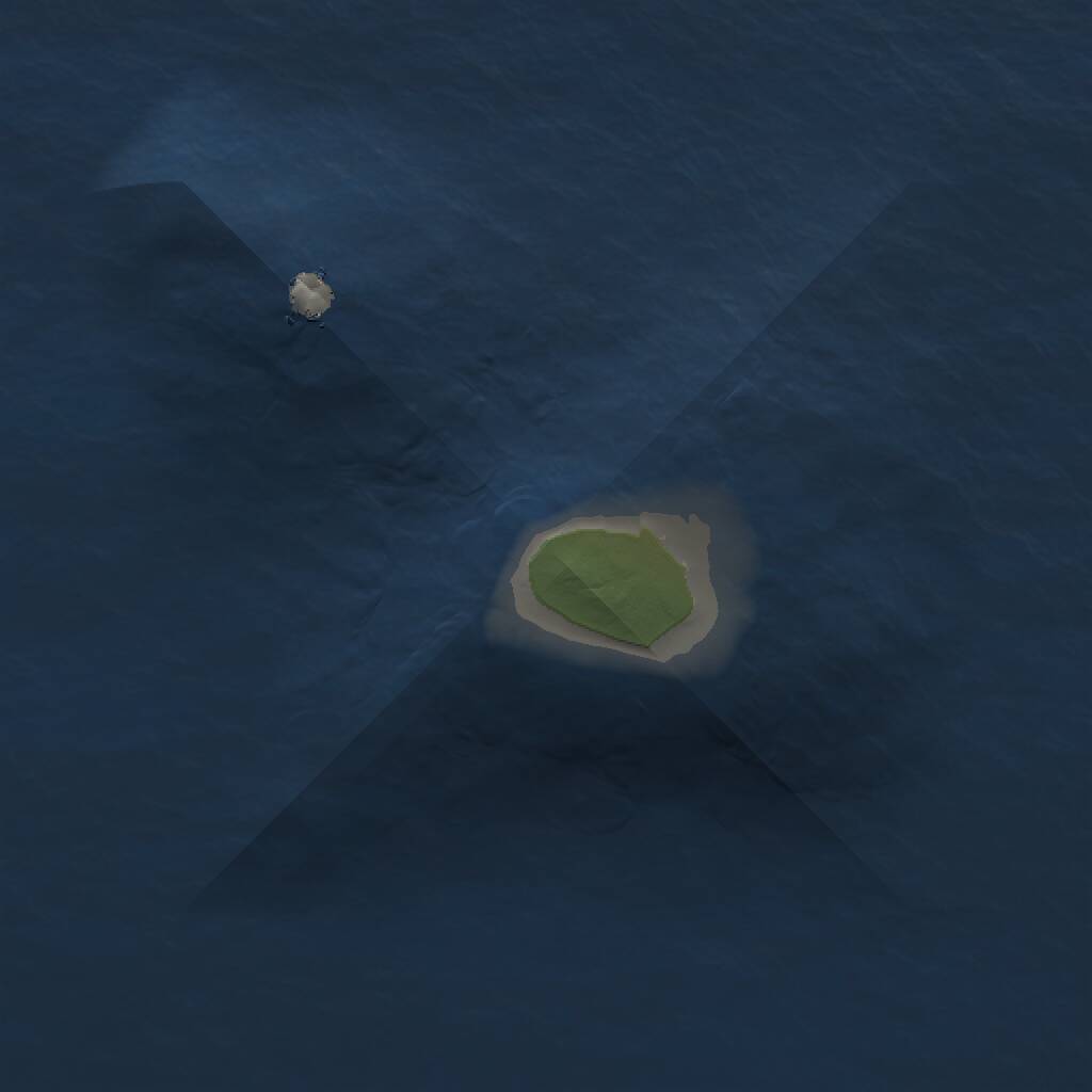 Rust Map: Procedural Map, Size: 1000, Seed: 169649987, 1 Monuments