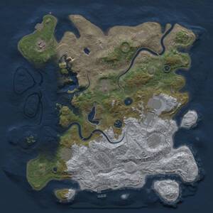 Thumbnail Rust Map: Procedural Map, Size: 4000, Seed: 1994111432, 15 Monuments
