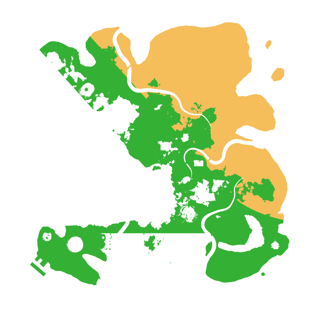 Biome Rust Map: Procedural Map, Size: 3500, Seed: 655651
