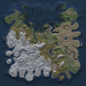 Thumbnail Rust Map: Procedural Map, Size: 4250, Seed: 471162141, 15 Monuments