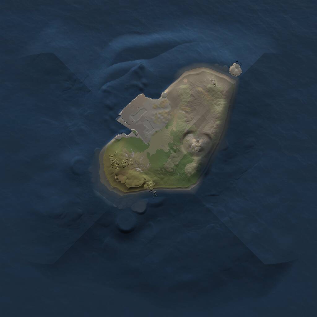 Rust Map: Procedural Map, Size: 1000, Seed: 420787277, 1 Monuments