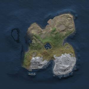 Thumbnail Rust Map: Procedural Map, Size: 2000, Seed: 405857684, 5 Monuments