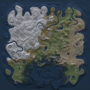 Thumbnail Rust Map: Procedural Map, Size: 4500, Seed: 490385537, 16 Monuments