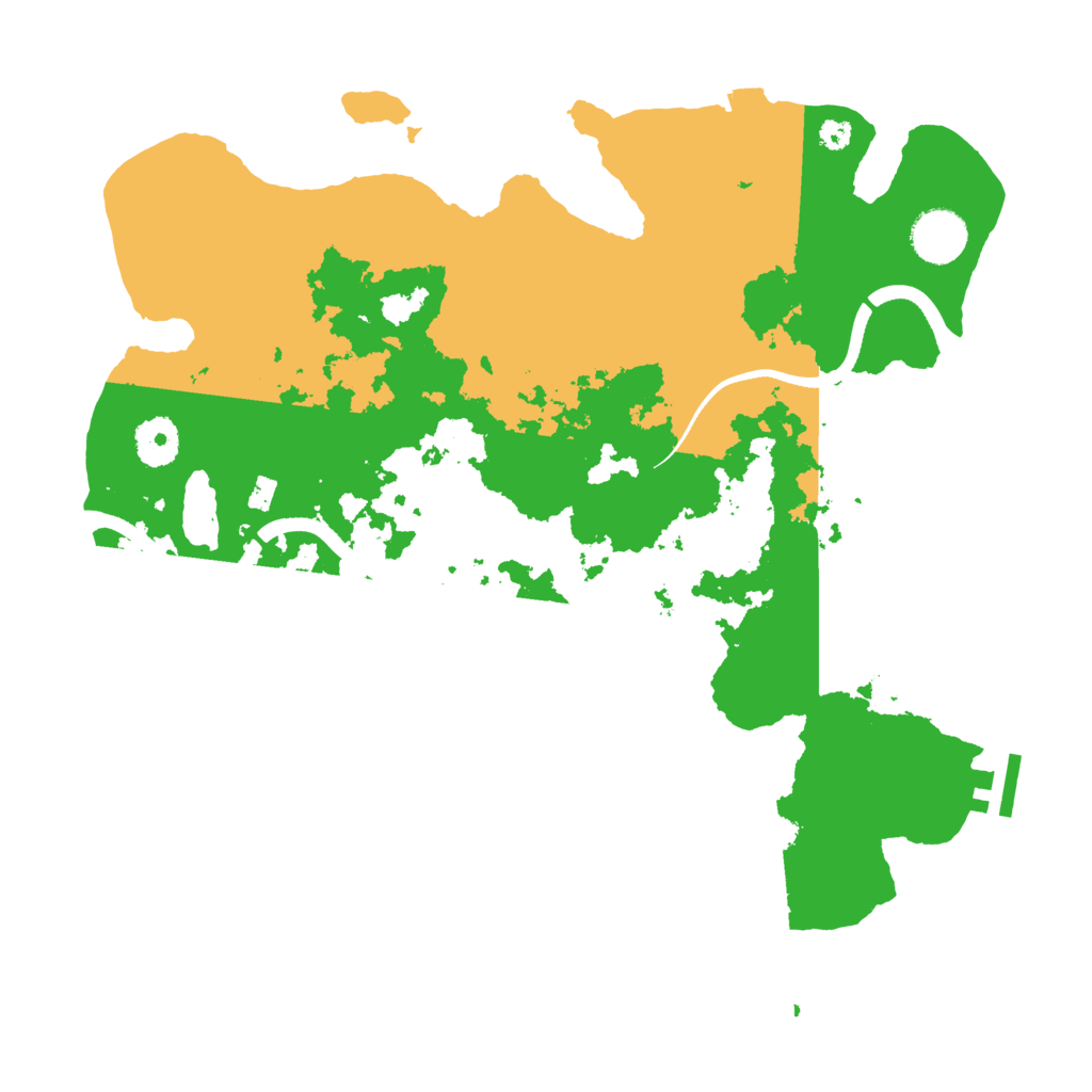Biome Rust Map: Procedural Map, Size: 3500, Seed: 25423