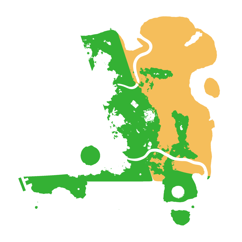 Biome Rust Map: Procedural Map, Size: 3500, Seed: 23453425