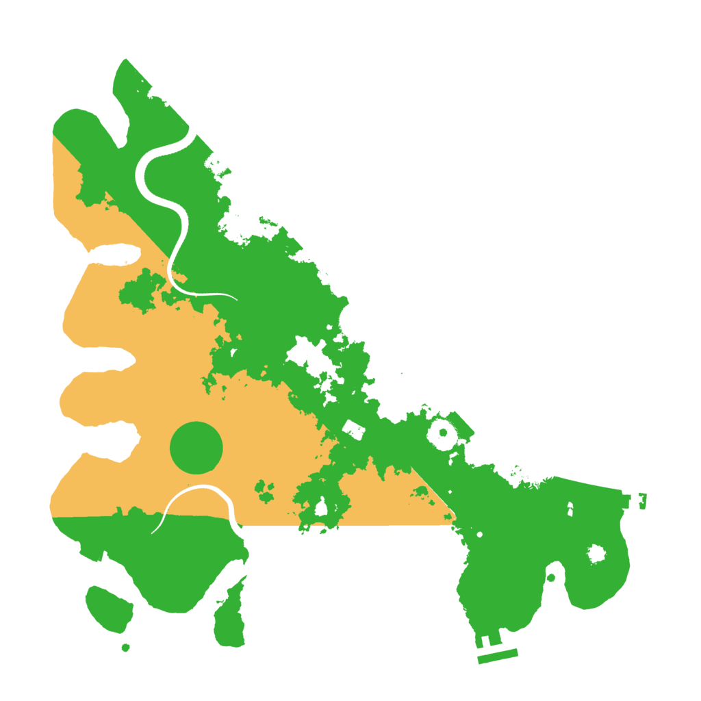 Biome Rust Map: Procedural Map, Size: 3500, Seed: 2141969