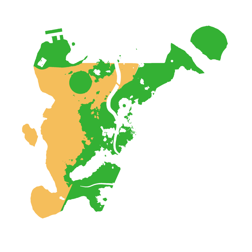 Biome Rust Map: Procedural Map, Size: 3000, Seed: 5943687