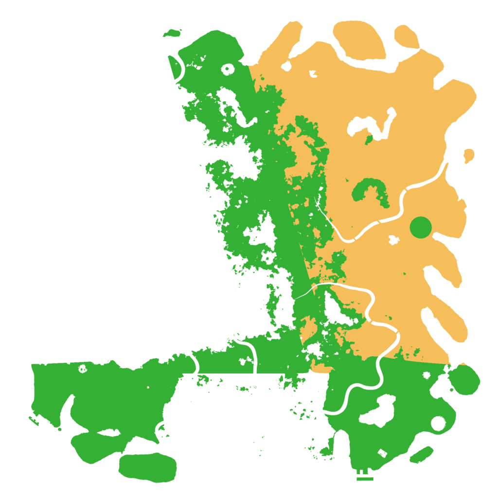 Biome Rust Map: Procedural Map, Size: 6000, Seed: 83963