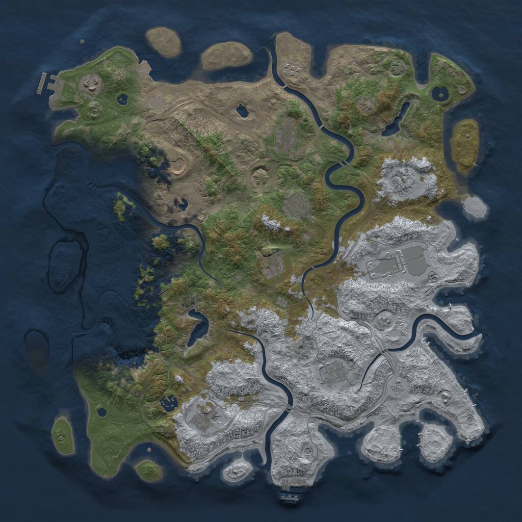 Rust Map: Procedural Map, Size: 4700, Seed: 1771075344, 17 Monuments
