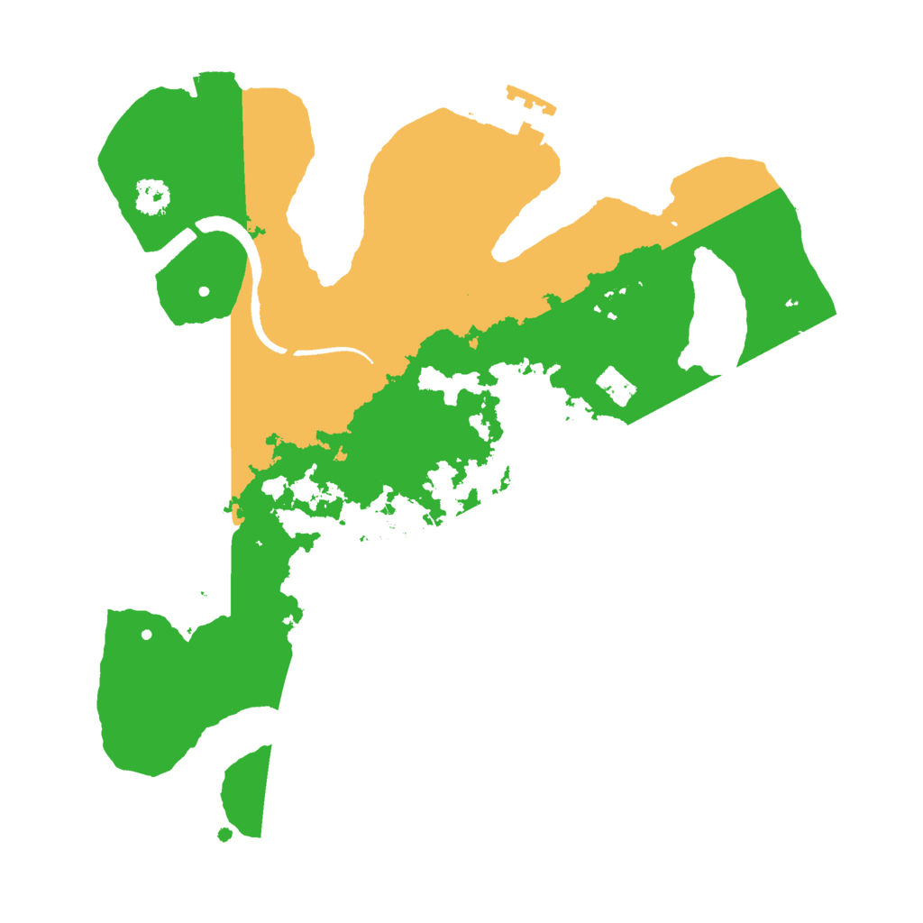 Biome Rust Map: Procedural Map, Size: 2599, Seed: 481981