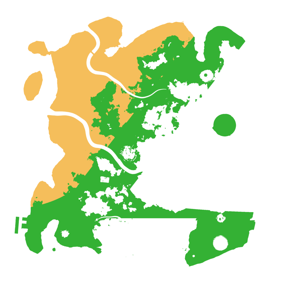 Biome Rust Map: Procedural Map, Size: 3500, Seed: 75639