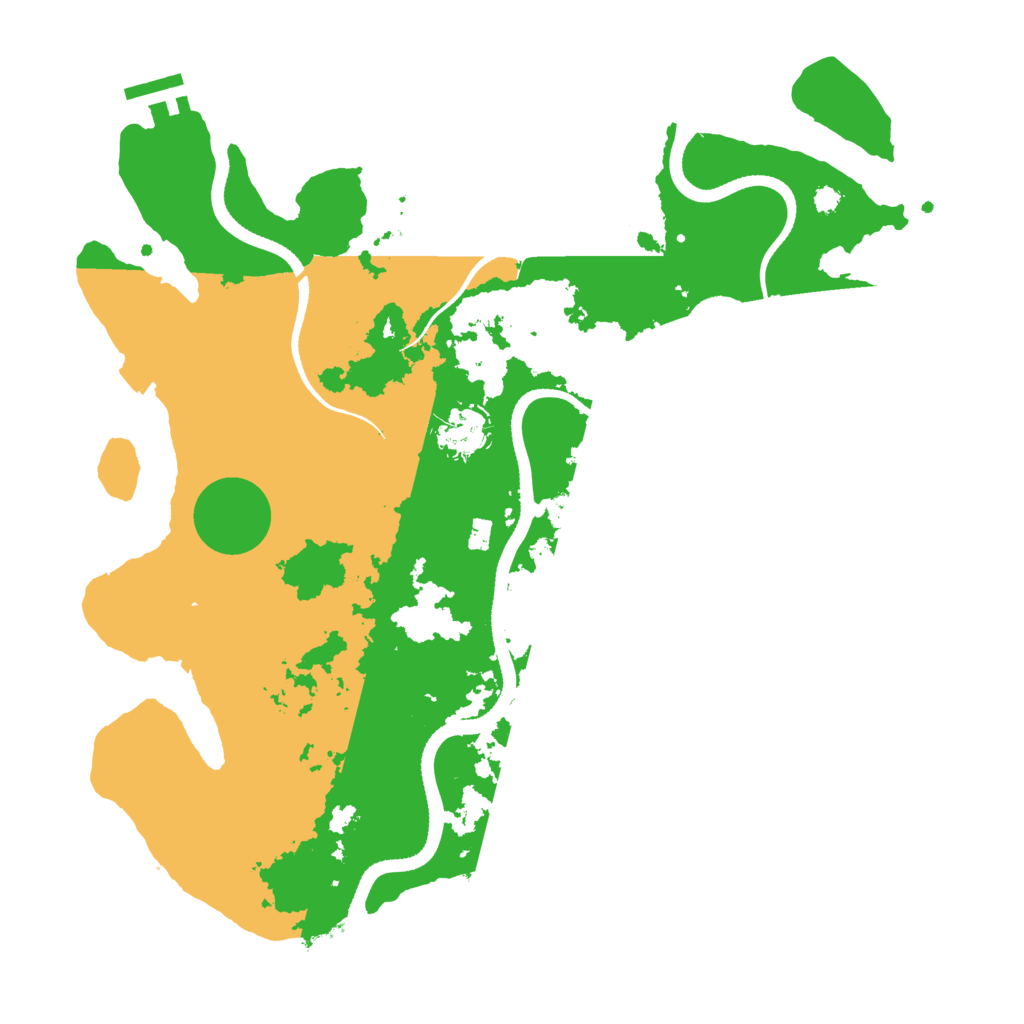 Biome Rust Map: Procedural Map, Size: 3500, Seed: 1775407785
