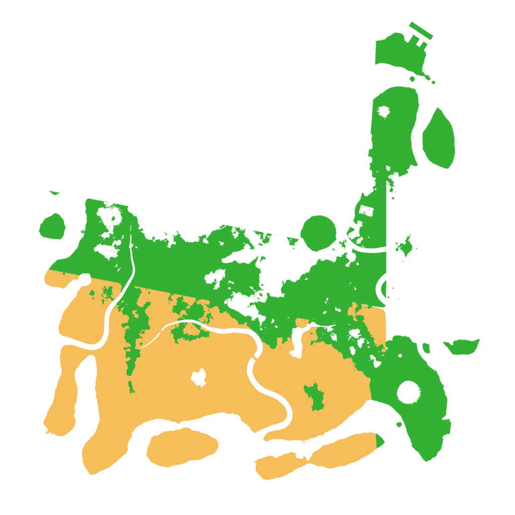 Biome Rust Map: Procedural Map, Size: 4000, Seed: 13334