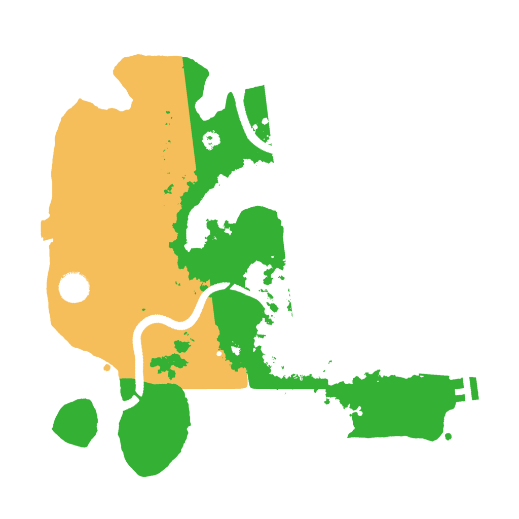 Biome Rust Map: Procedural Map, Size: 3000, Seed: 364496593