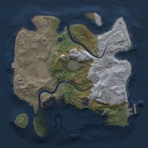 Thumbnail Rust Map: Procedural Map, Size: 3000, Seed: 364496593, 12 Monuments