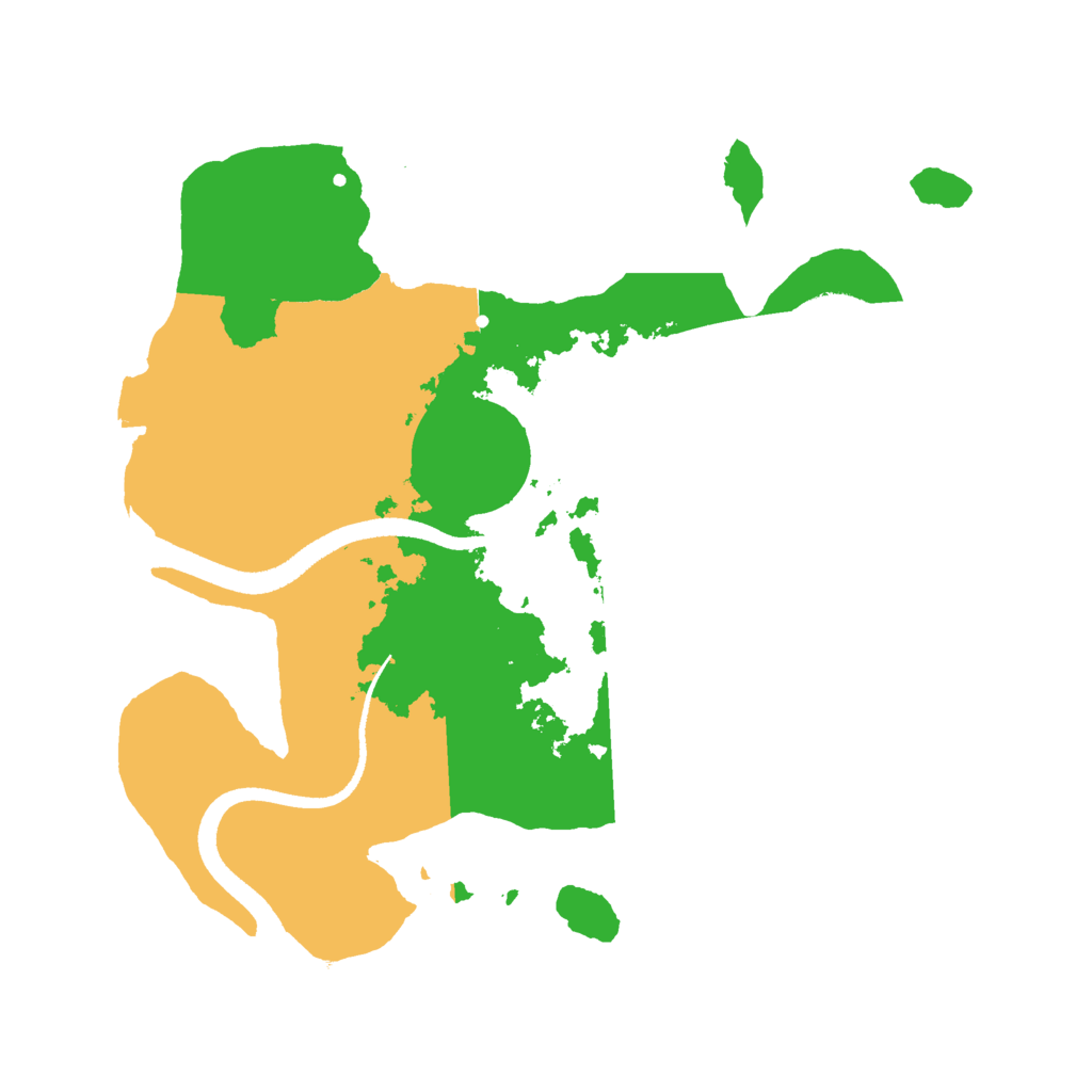 Biome Rust Map: Procedural Map, Size: 2500, Seed: 43364