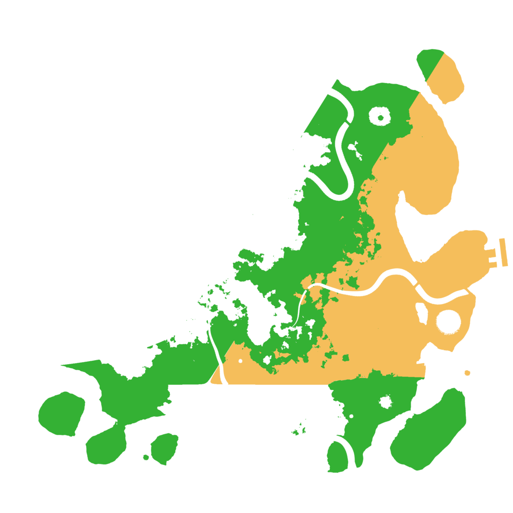 Biome Rust Map: Procedural Map, Size: 3700, Seed: 687645535