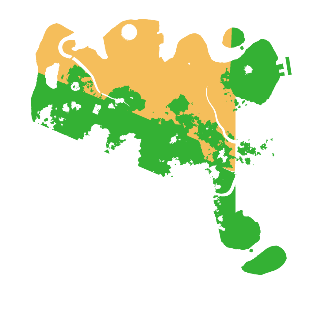 Biome Rust Map: Procedural Map, Size: 3500, Seed: 39198391