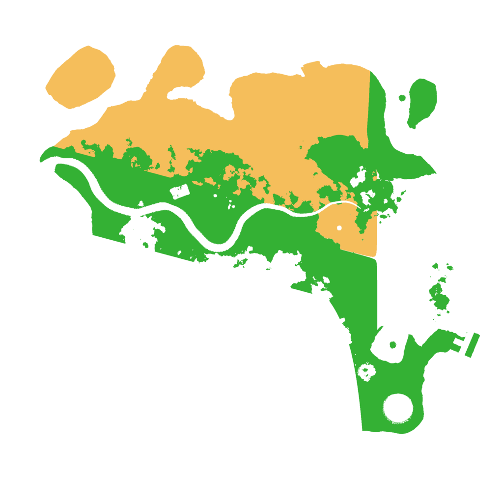 Biome Rust Map: Procedural Map, Size: 3000, Seed: 43655
