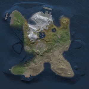 Thumbnail Rust Map: Procedural Map, Size: 2000, Seed: 1445339684, 6 Monuments