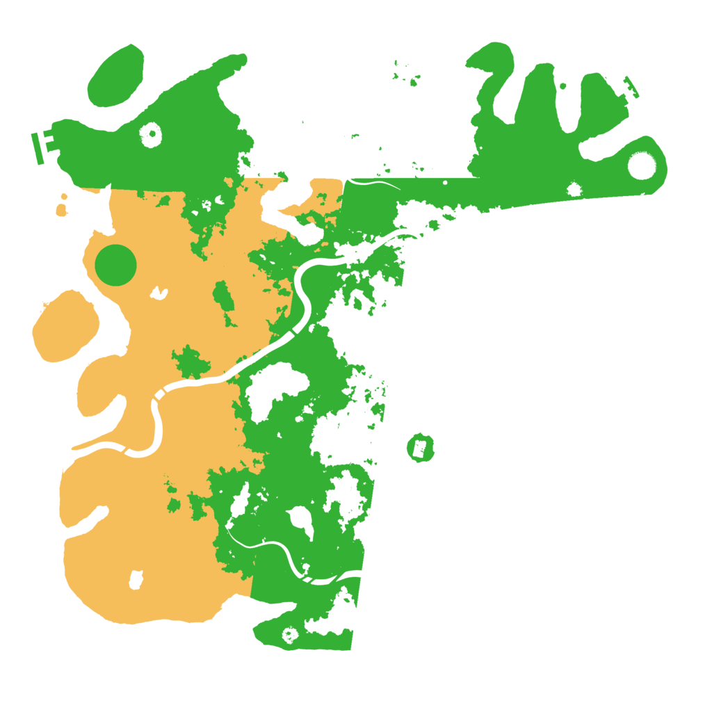 Biome Rust Map: Procedural Map, Size: 4500, Seed: 131841283