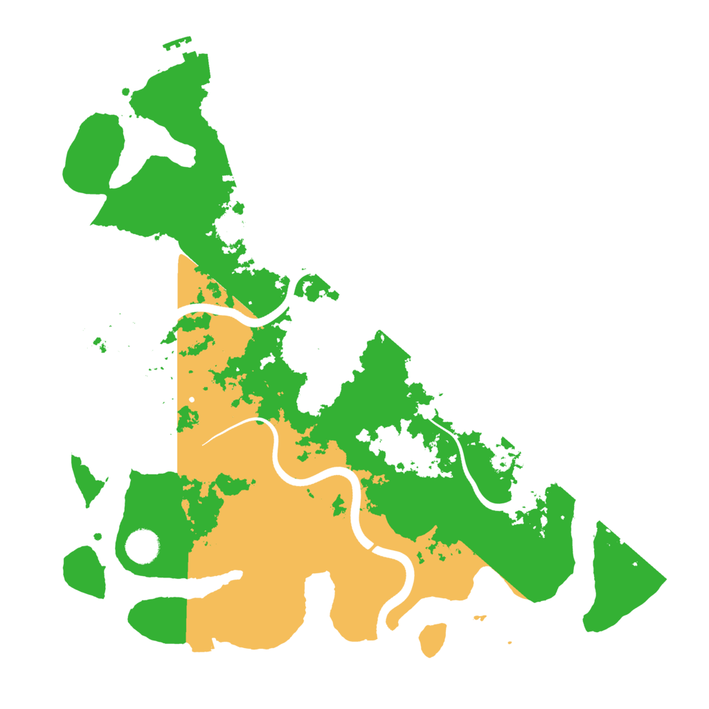 Biome Rust Map: Procedural Map, Size: 3700, Seed: 198086687