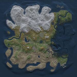 Thumbnail Rust Map: Procedural Map, Size: 4200, Seed: 1634212389, 16 Monuments