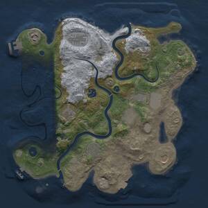 Thumbnail Rust Map: Procedural Map, Size: 3500, Seed: 1148334058, 16 Monuments